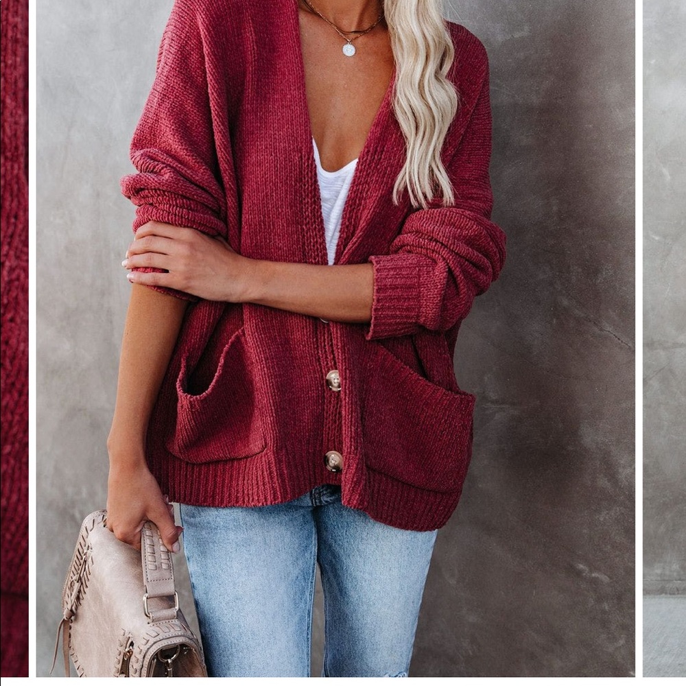 Pink Vici button up cardigan